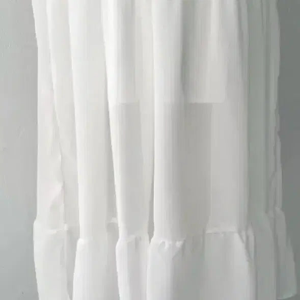 [BUNJANG] Chiffon Shirred Ruffle Camisole Dress Set / 쉬폰 셔링 캉캉 나시 원피스 , 이너원피스 세트