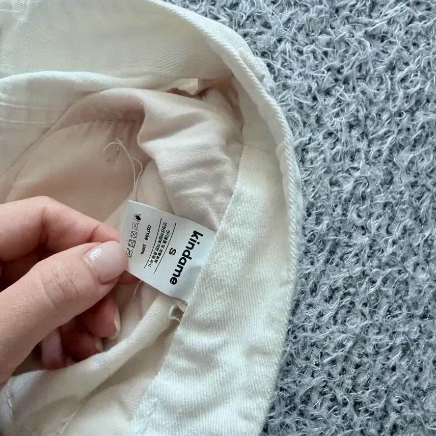 [BUNJANG] KINDAMIE New Jeans Semi-Wide White Jeans S / 카인다미 골반뽕 뉴진스 세미와이드 화이트진 S