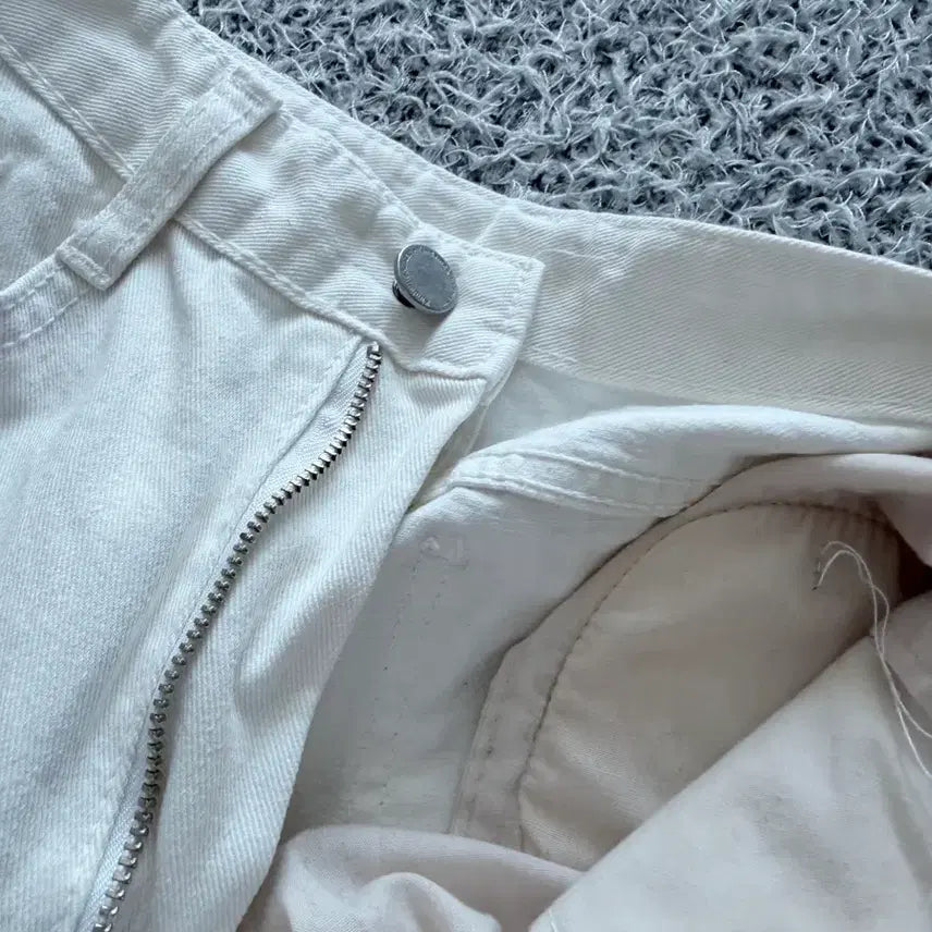 [BUNJANG] KINDAMIE New Jeans Semi-Wide White Jeans S / 카인다미 골반뽕 뉴진스 세미와이드 화이트진 S
