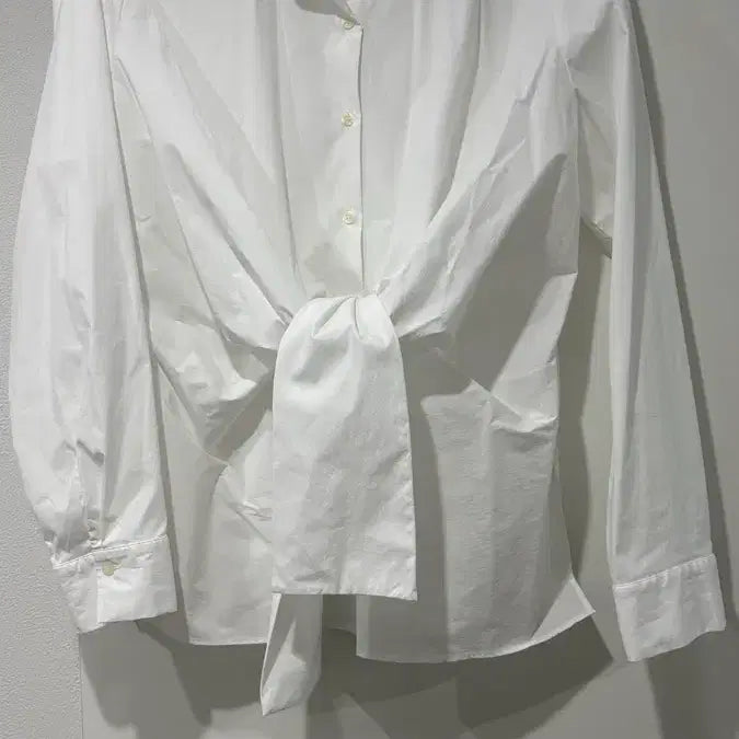 [BUNJANG] Massimo Dutti White Shirt with Waist Tie / 마시모두띠 허리끈 흰남방