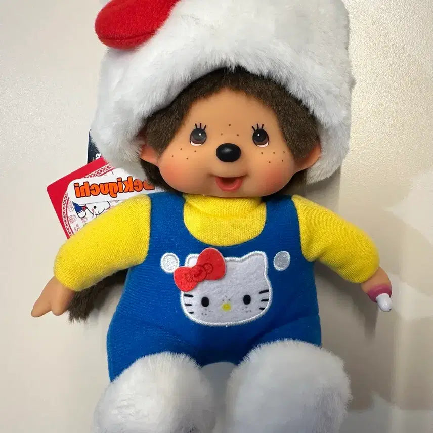 [BUNJANG] Monchhichi Hello Kitty Collaboration Plush Doll / 키티몬치치 헬로키티콜라보 새상품