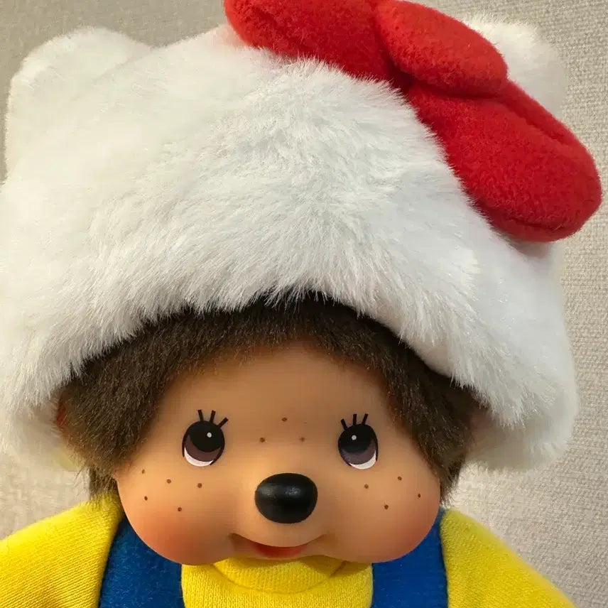 [BUNJANG] Monchhichi Hello Kitty Collaboration Plush Doll / 키티몬치치 헬로키티콜라보 새상품