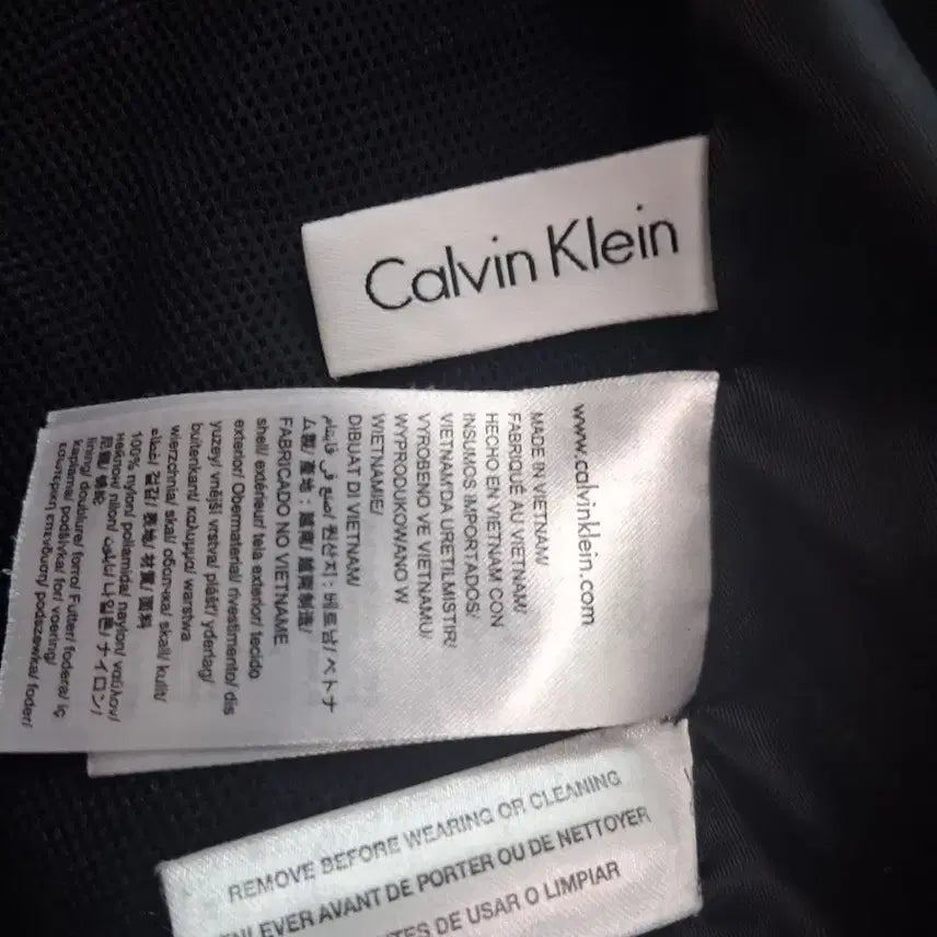 [BUNJANG] Calvin Klein Navy Windbreaker Jacket / 캘빈클라인 CK 네이비 바람막이 자켓