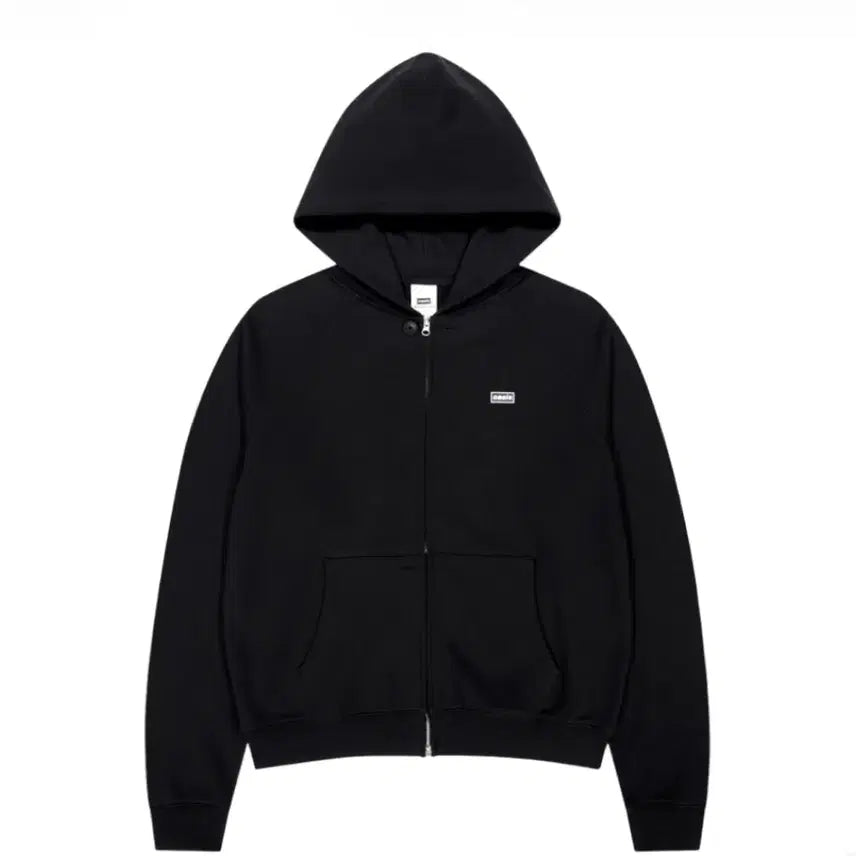 [BUNJANG] Oasis x Sansan Gear Hoodie Zip-up Black / 오아시스 X 산산기어 후디 집업 블랙