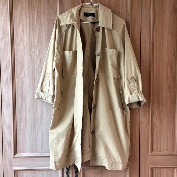[SOLD OUT] 시슬리 봄 롱 트렌치코트 자켓 베이지 여성 SISLEY