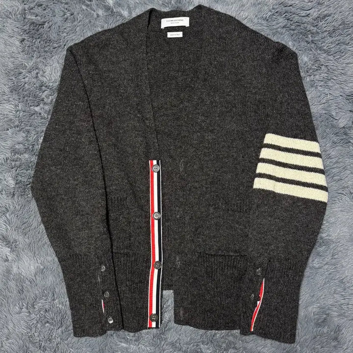 [BUNJANG] Thom Browne Shetland Gray Cardigan (Size 4) / [새상품급/4]톰브라운 셰틀랜드 그레이 가디건