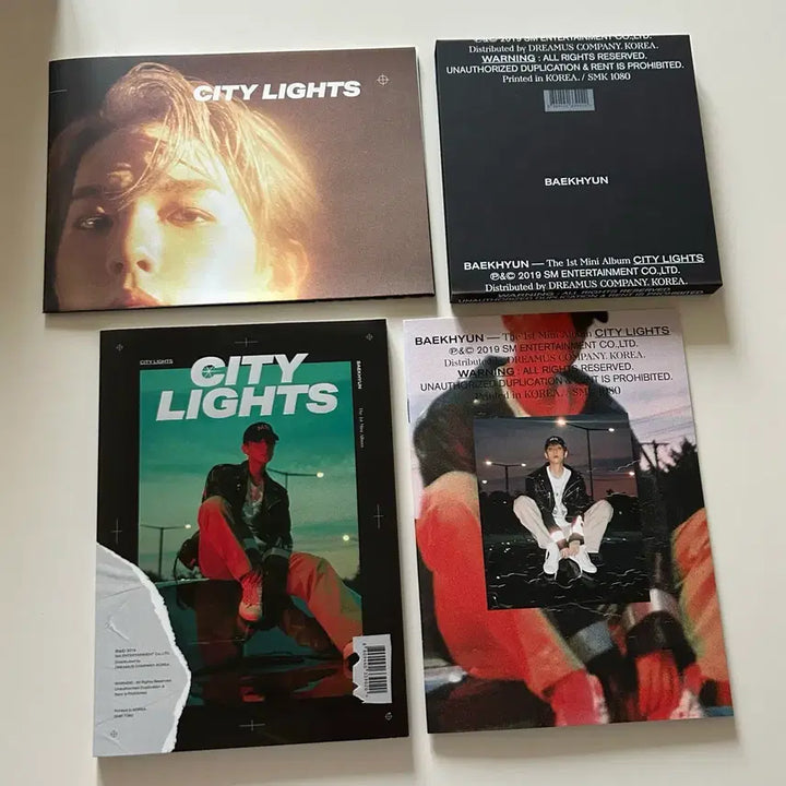 [BUNJANG] EXO Baekhyun City Light Album Set (Unsealed) / 엑소 백현 시티라잇 city light 키노 개봉 앨범 양도