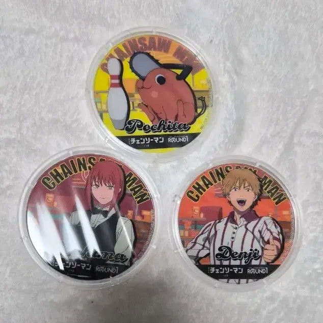 [BUNJANG] Chainsaw Man Round 1 Coaster (Makima, Denji, Pochita) - Bundle Set / 체인소맨 round1 코스터 (마키마, 덴지, 포치타)