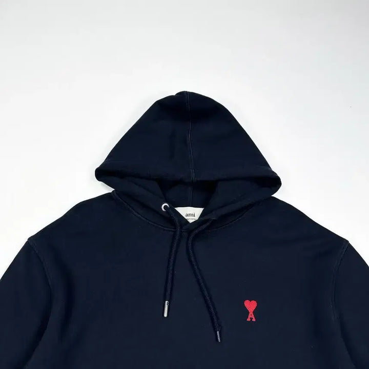 [BUNJANG] AMI Small Heart Logo Hoodie Navy / (M) AMI 아미 스몰 하트로고 후드티 네이비