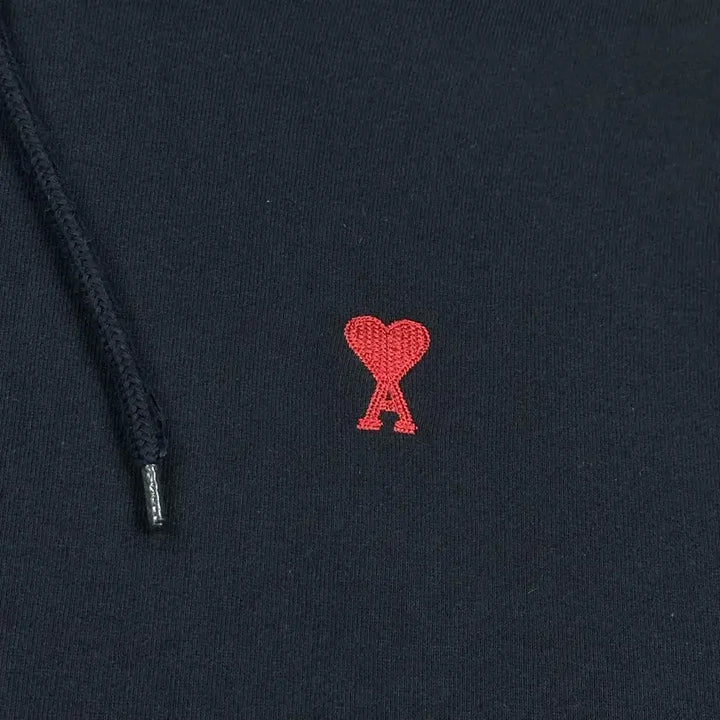 [BUNJANG] AMI Small Heart Logo Hoodie Navy / (M) AMI 아미 스몰 하트로고 후드티 네이비