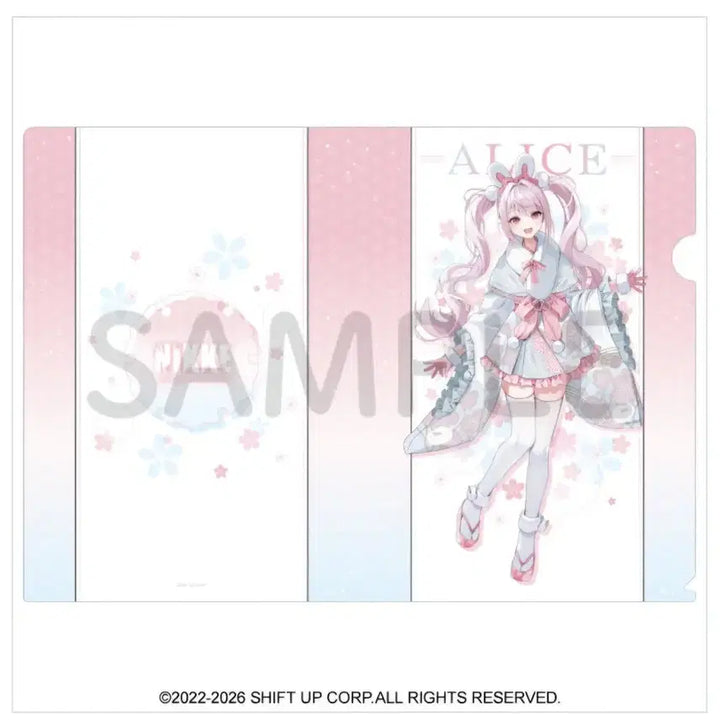 [BUNJANG] Nikke Find Spring Shibuya Collaboration Clear File Set / 새상품)니케 봄을 찾아서 시부야 홍련,스노우화이트,앨리스 클리어파일 3종