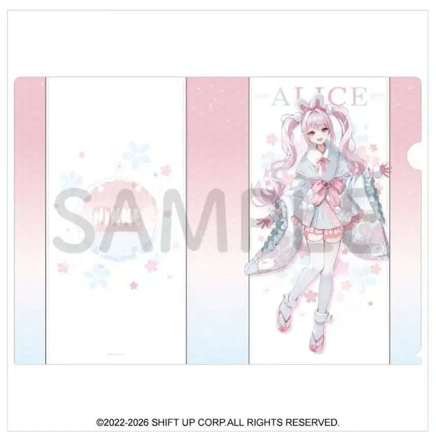 [BUNJANG] Nikke Find Spring Shibuya Collaboration Clear File Set / 새상품)니케 봄을 찾아서 시부야 홍련,스노우화이트,앨리스 클리어파일 3종