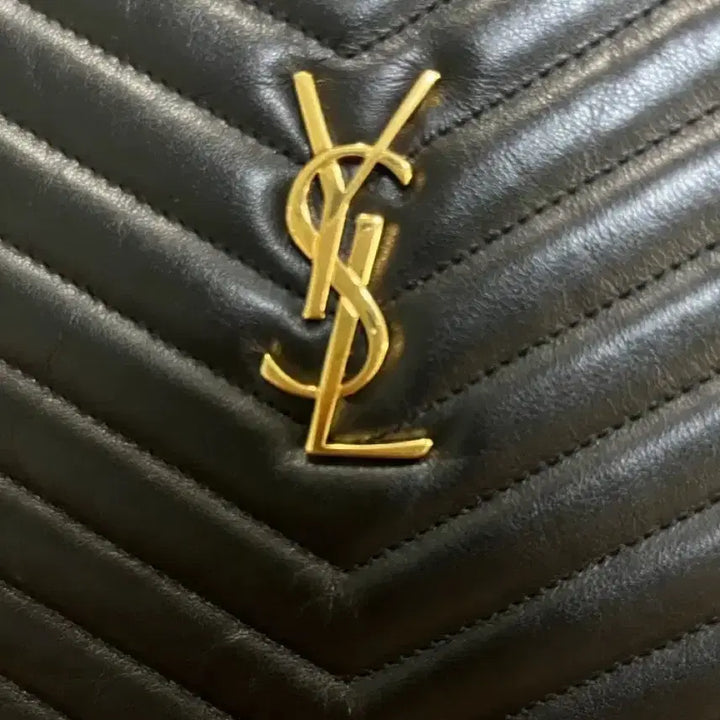 [BUNJANG] Saint Laurent YSL Monogram Clutch / 생로랑 YSL 모노그램 클러치 블랙(보증서 유)
