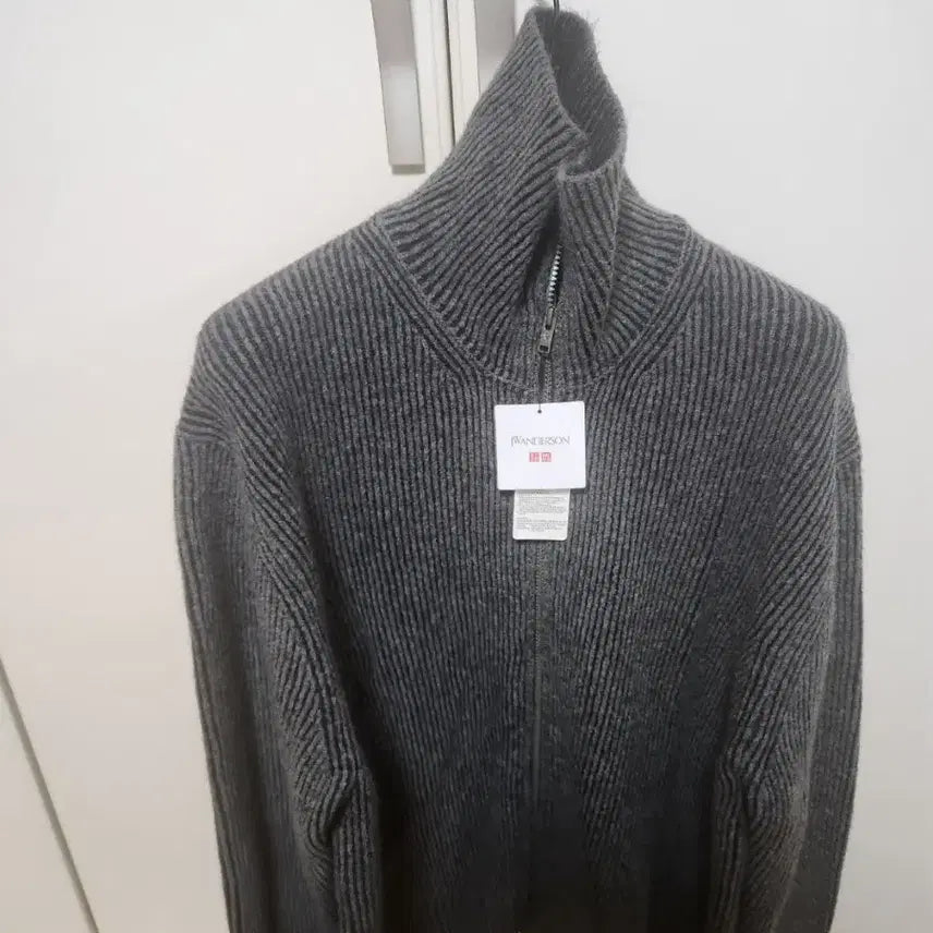 [BUNJANG] Uniqlo Suflle Yarn Ribbed Full-Zip Sweater / [XXL]유니클로 수플레얀립풀집스웨터