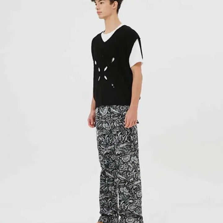 [SOLD OUT] 문선 ESSENTIAL_UNISEX 니트 베스트 블랙