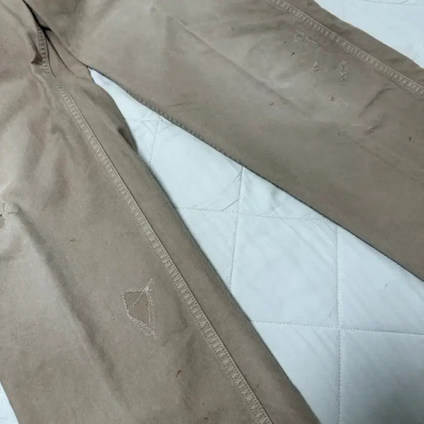 [BUNJANG] Bizbeam 24AW Wide Chino Crash Beige Pants / 비즈빔 24aw 와이드 치노 크래쉬 베이지 1