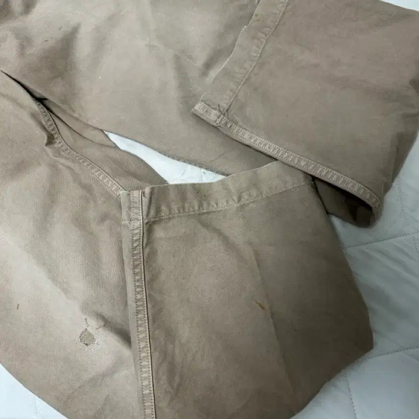 [BUNJANG] Bizbeam 24AW Wide Chino Crash Beige Pants / 비즈빔 24aw 와이드 치노 크래쉬 베이지 1
