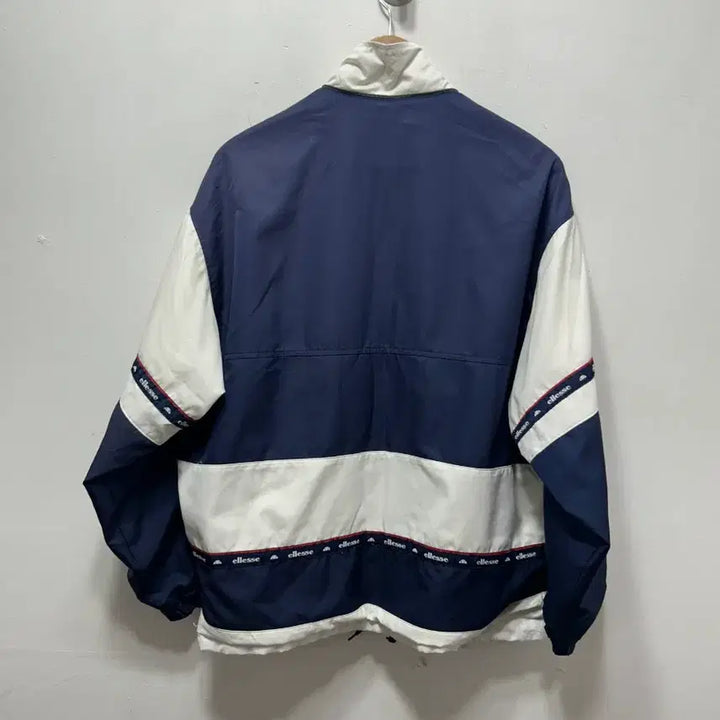 [BUNJANG] Ellesse Vintage Windbreaker Jacket (Navy/White) M / 엘레쎄 바람막이 네이비/화이트 빈티지 자켓 M