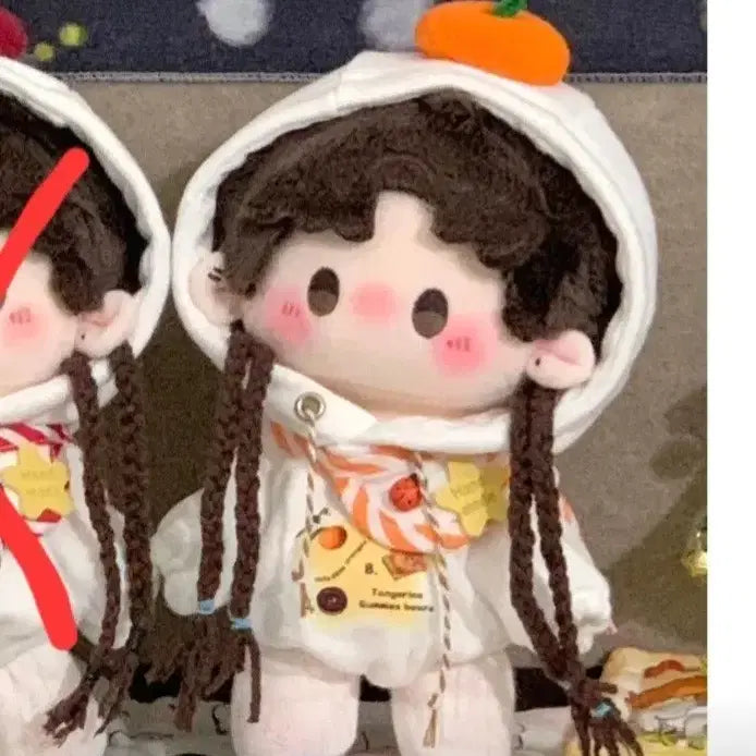 [SOLD OUT] 20cm 인형옷 귤 후드티