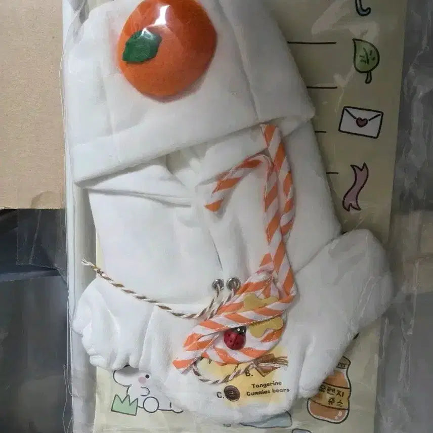 [SOLD OUT] 20cm 인형옷 귤 후드티