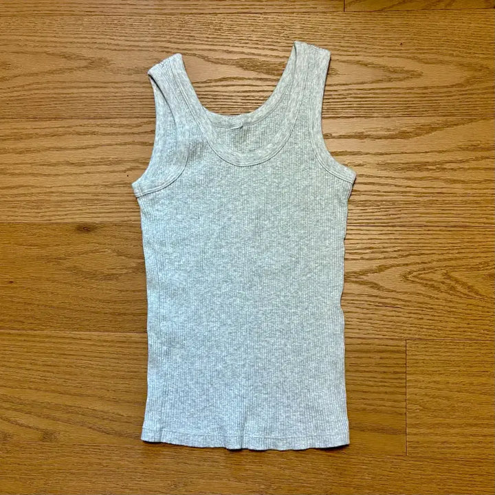 [BUNJANG] Sleeveless Tank Top Gray / 탱크탑 나시 슬리브리스 탑 그레이