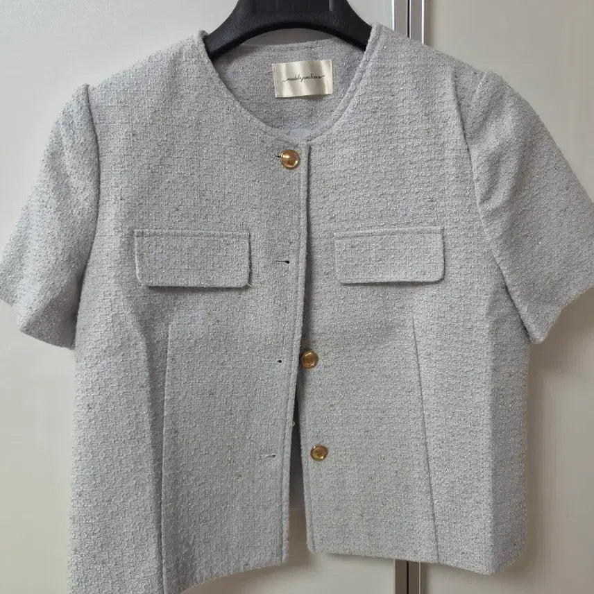 [BUNJANG] Tweed Jacket / 반팔 트위드 자켓