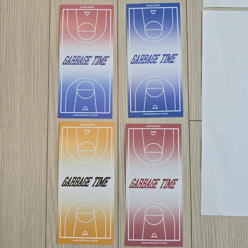 [BUNJANG] Gabage Time RUCY Shop 1st MD POB Match Ticket Set / 가비지타임 러츄샵 1차 md 특전 경기티켓 4종세트+미니포스터+입부지원서