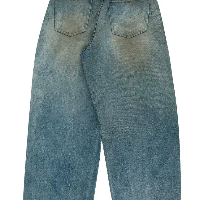 [BUNJANG] Grails Unisex Coated Balloon Denim Pants / 그레일즈 남성 여성 데님 팬츠 청바지 새제품 급처분