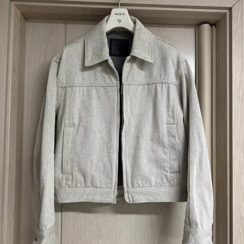 [BUNJANG] Jill Stuart Gray Cropped Denim Jacket / 질스튜어트 그레이 크롭 데님자켓 100사이즈