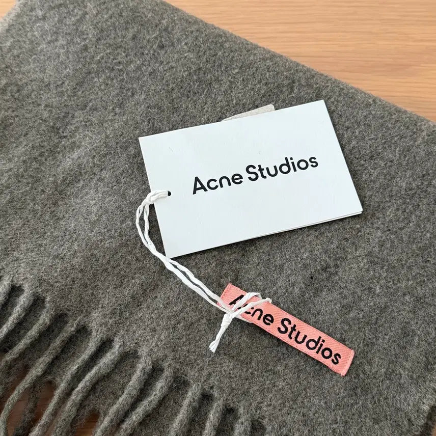 [BUNJANG] Acne Studios Skinny Scarf Olive Melange / 아크네 스튜디오 머플러 목도리 스키니 올리브멜란지(CA0218 CYQ)