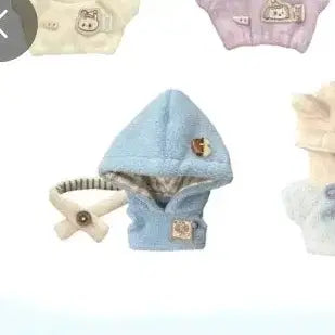 [BUNJANG] Milk Carrot Blue Sleeveless Outerwear for 10cm Doll / 10cm 인형옷 밀크캐럿 파랑색 민소매 아우터