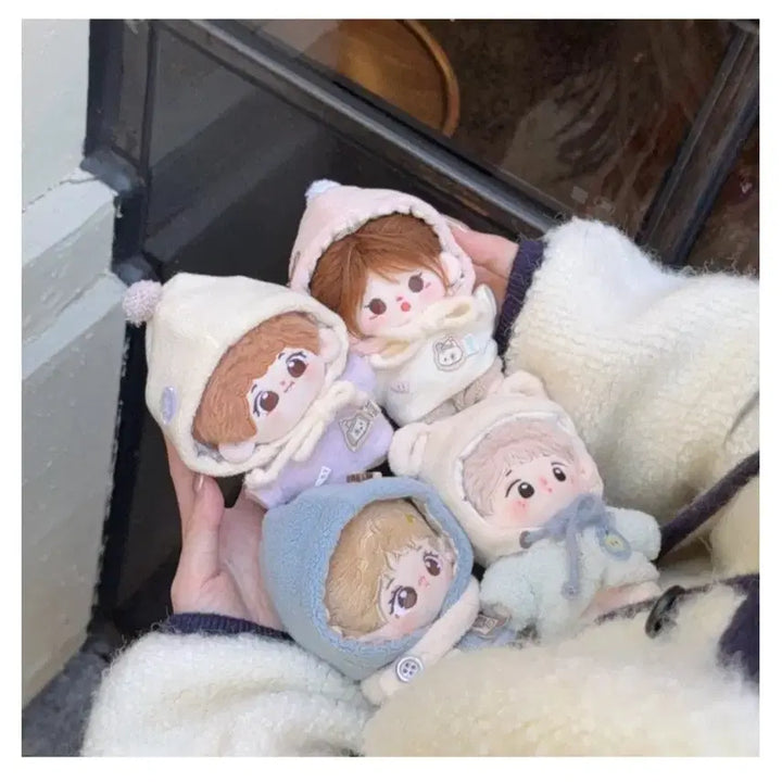 [BUNJANG] Milk Carrot Blue Sleeveless Outerwear for 10cm Doll / 10cm 인형옷 밀크캐럿 파랑색 민소매 아우터