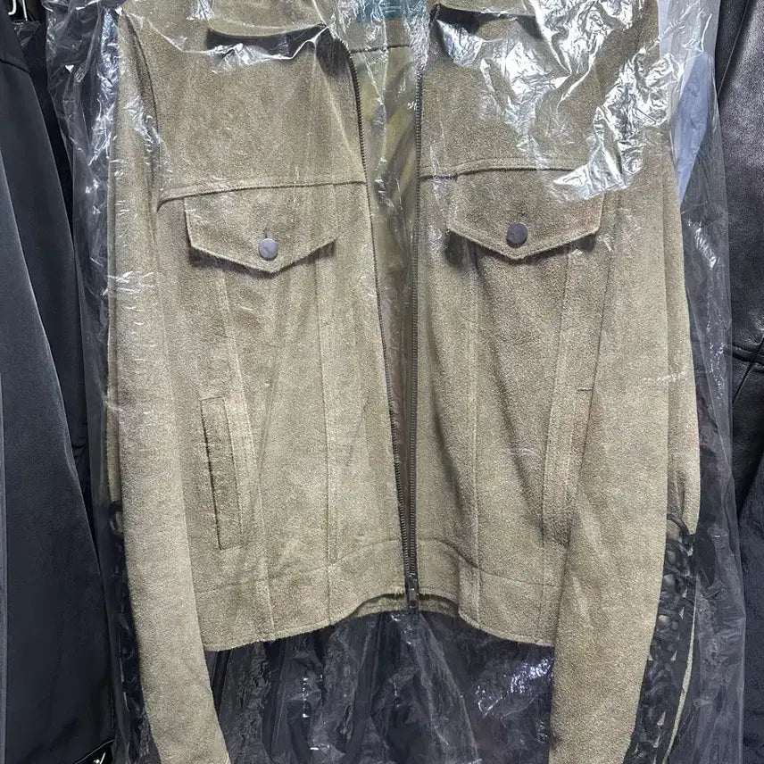 [BUNJANG] Daeseongdang Suede Jacket - Olive / [1size] 대성당 스웨이드 자켓 - 올리브