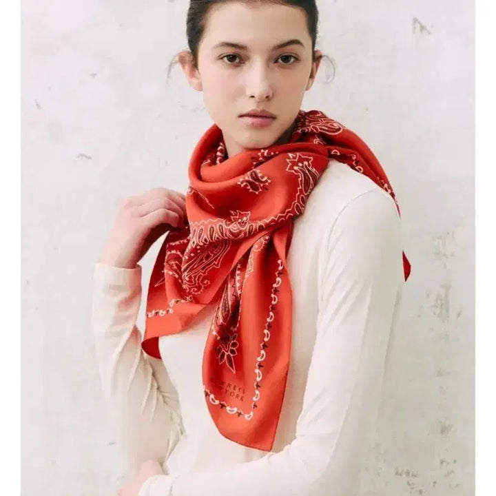 [BUNJANG] Barneys New York 26SS Silk Studded Scarf / 새상품)바니스뉴욕 26SS 실크 스터드 스카프