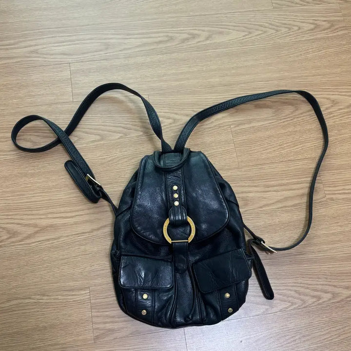 [BUNJANG] Double M Milano Leather Backpack / 리얼레더 가죽 백팩