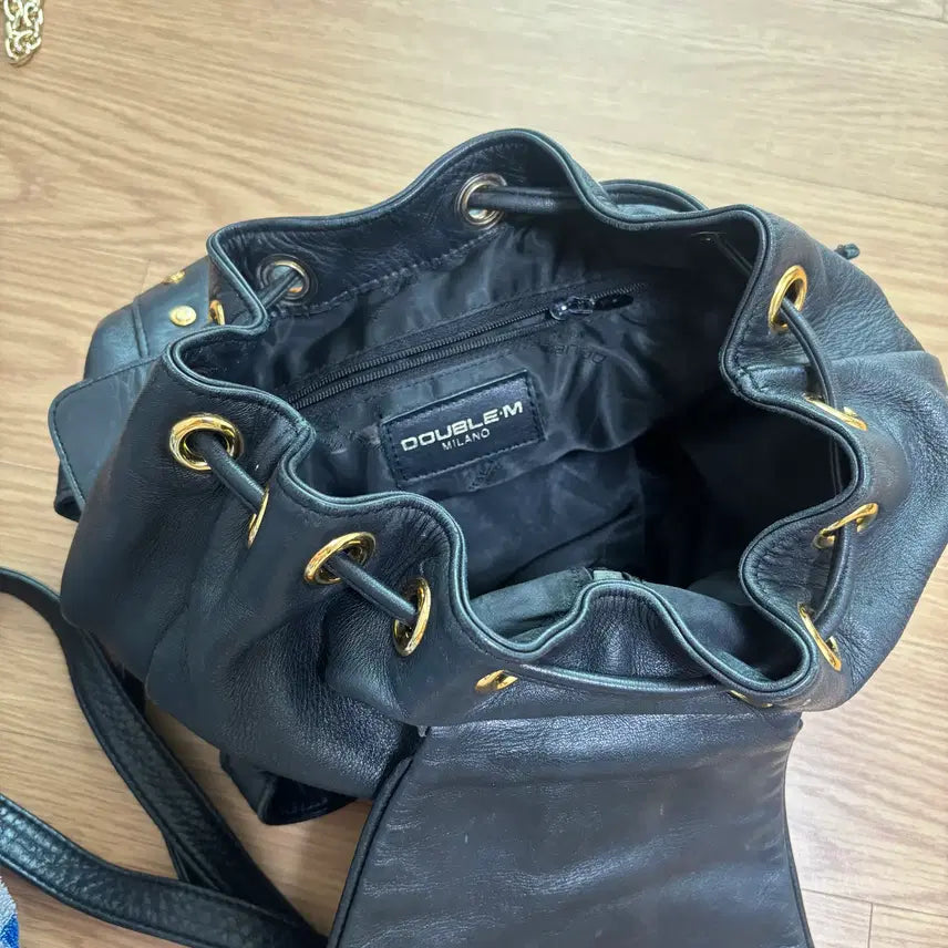 [BUNJANG] Double M Milano Leather Backpack / 리얼레더 가죽 백팩