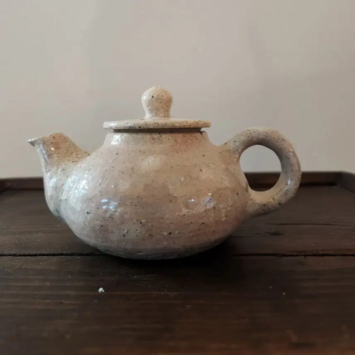 [BUNJANG] Unknown Artist Buncheong Honghwa 3-Person Tea Set / 작가작품 분청 홍화 3인 다기세트 "찻자리에 피어난 복사꽃"