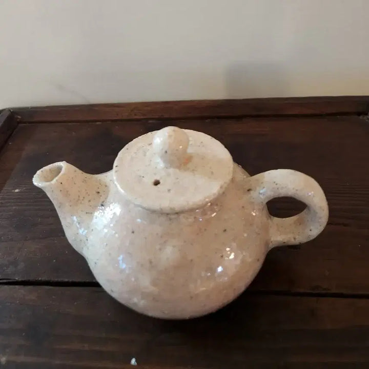 [BUNJANG] Unknown Artist Buncheong Honghwa 3-Person Tea Set / 작가작품 분청 홍화 3인 다기세트 "찻자리에 피어난 복사꽃"