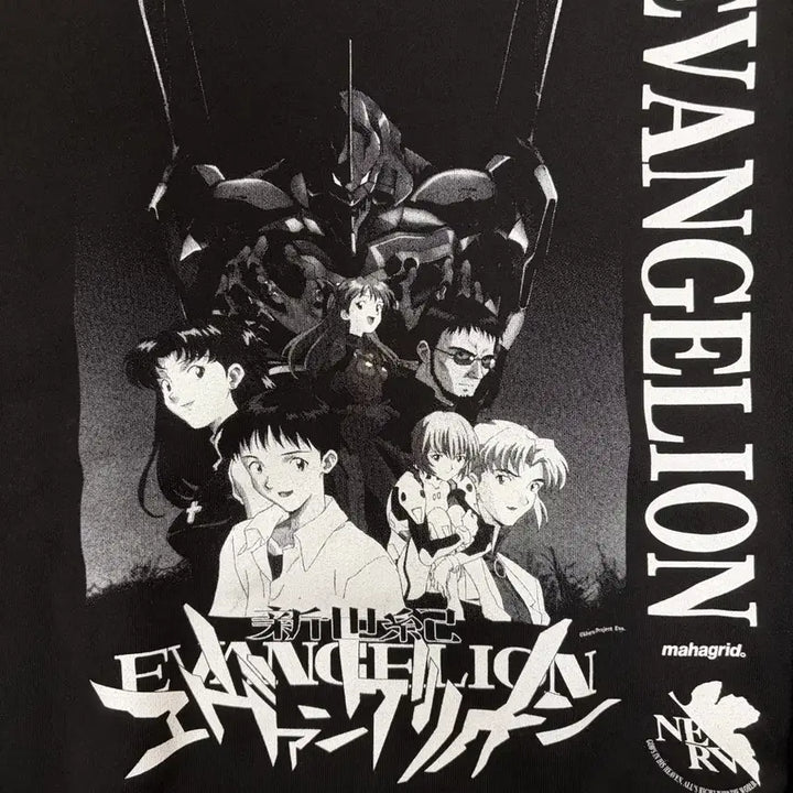 [BUNJANG] Mahagrid x Evangelion Collaboration Sweatshirt Black (M) / 에반게리온 맨투맨 M