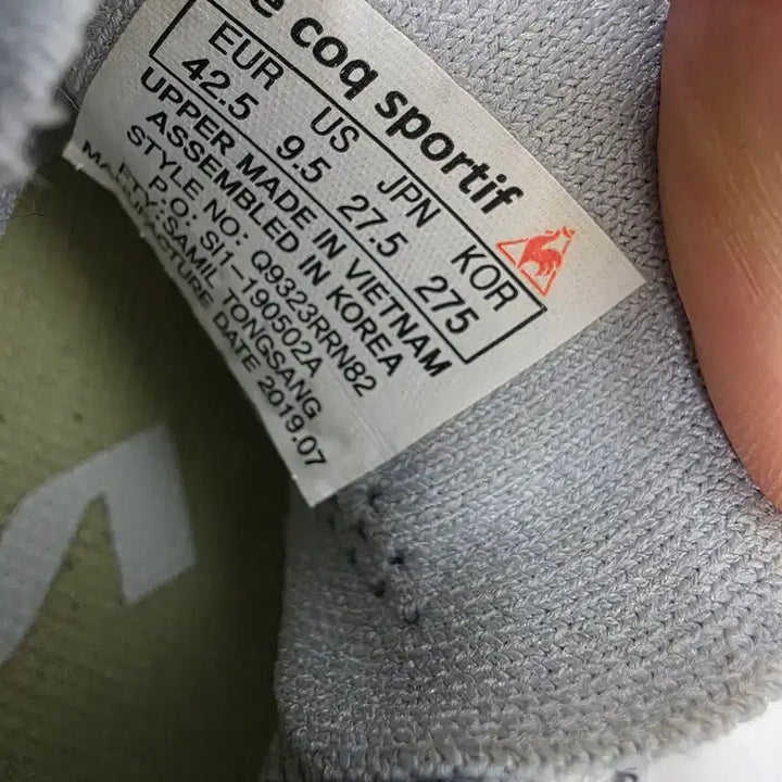 [BUNJANG] Le Coq Grey Running Shoes (Size 275) / 르꼬끄 회색 런닝화 운동화 275