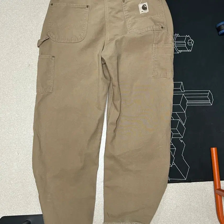 [BUNJANG] Carhartt Double Knee Beige Pants / 칼하트 더블니 베이지
