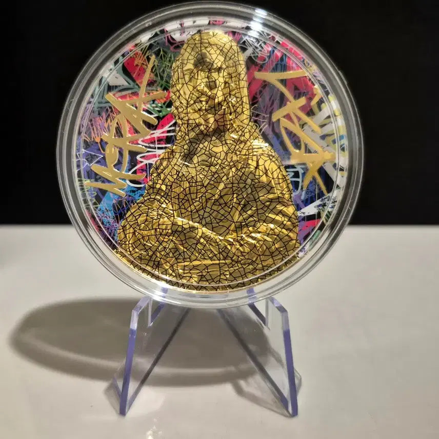 [SOLD OUT] 한정판 민트21 팝아트 모나리자 2온스 은화 24k도금