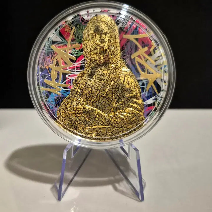 [SOLD OUT] 한정판 민트21 팝아트 모나리자 2온스 은화 24k도금