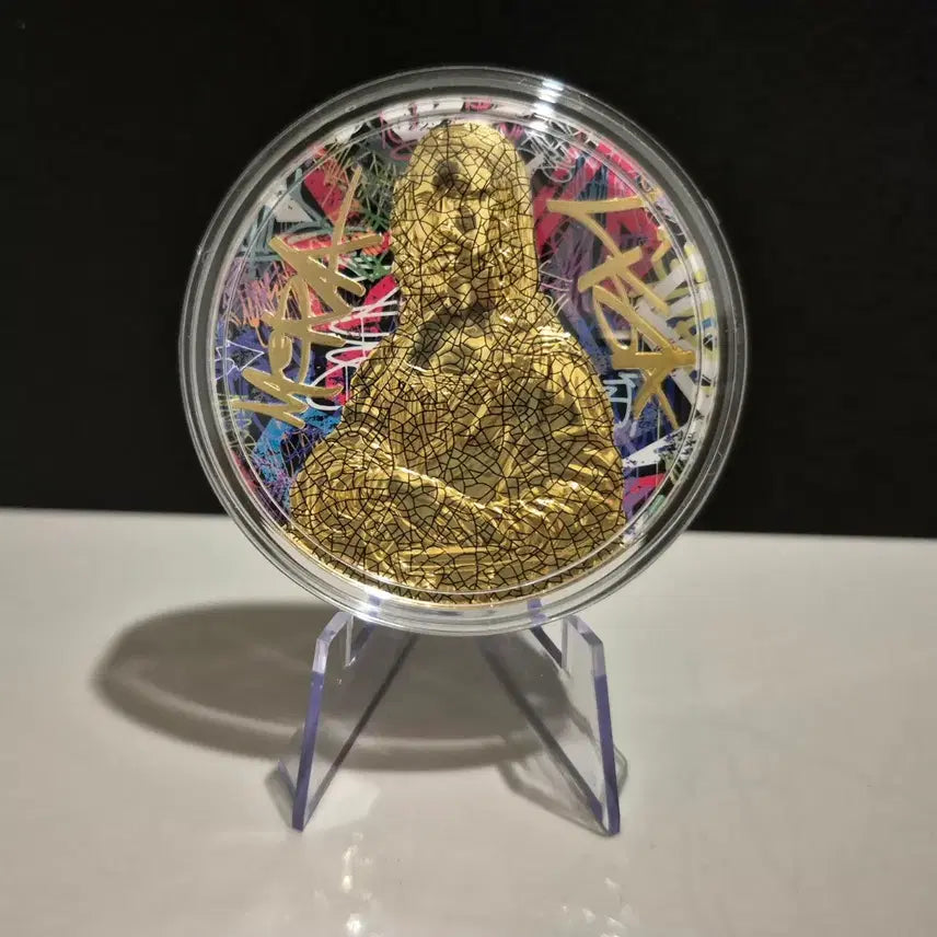 [SOLD OUT] 한정판 민트21 팝아트 모나리자 2온스 은화 24k도금