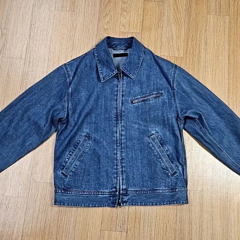 [BUNJANG] Uniqlo Blue Denim Blouson Jacket / 유니클로 청 데님 블루종 자켓