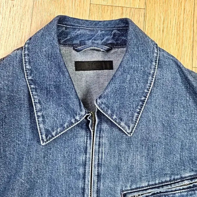 [BUNJANG] Uniqlo Blue Denim Blouson Jacket / 유니클로 청 데님 블루종 자켓