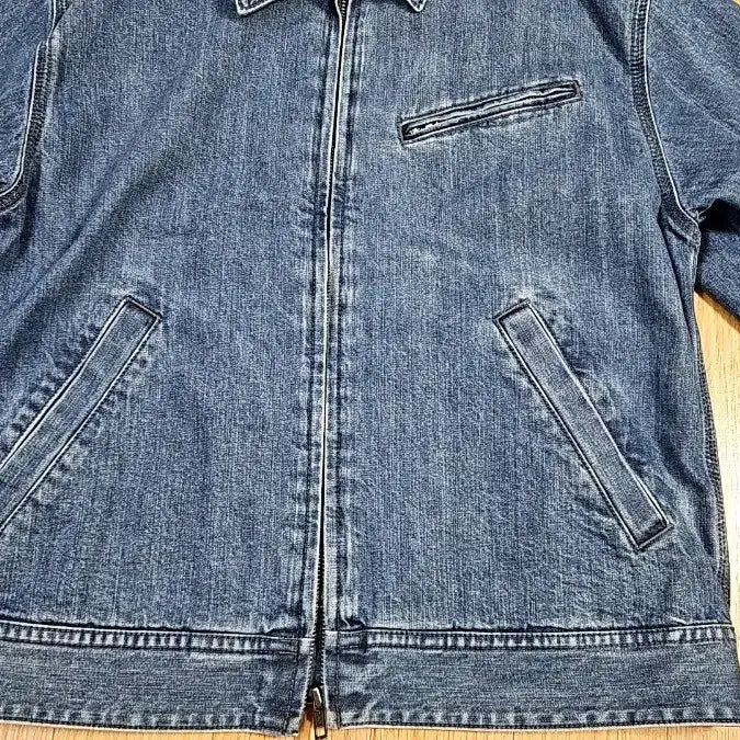 [BUNJANG] Uniqlo Blue Denim Blouson Jacket / 유니클로 청 데님 블루종 자켓