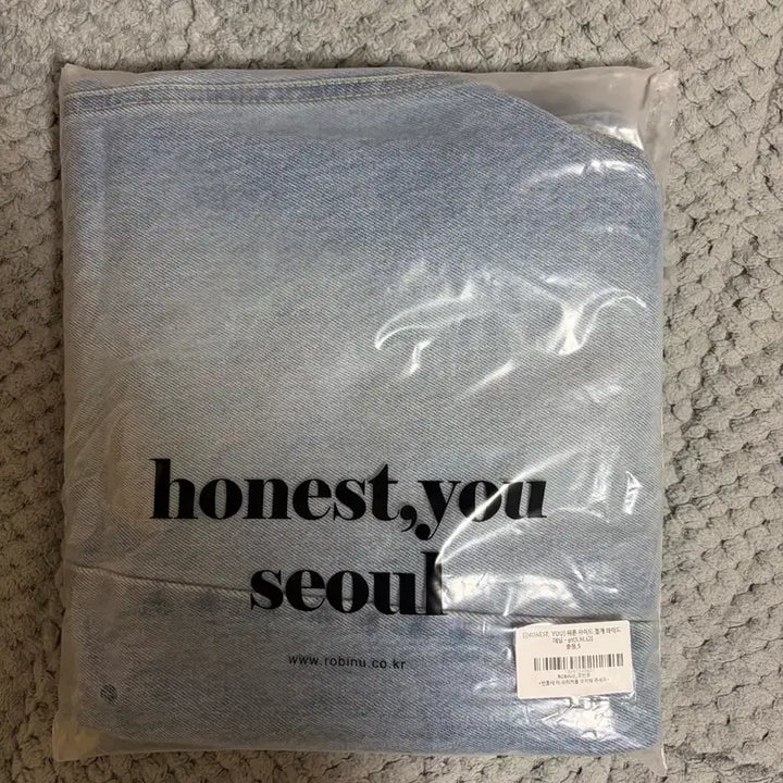 [SOLD OUT] (새상품) 로빈유 위폰 사이드 절개 와이드 데님 팬츠 s