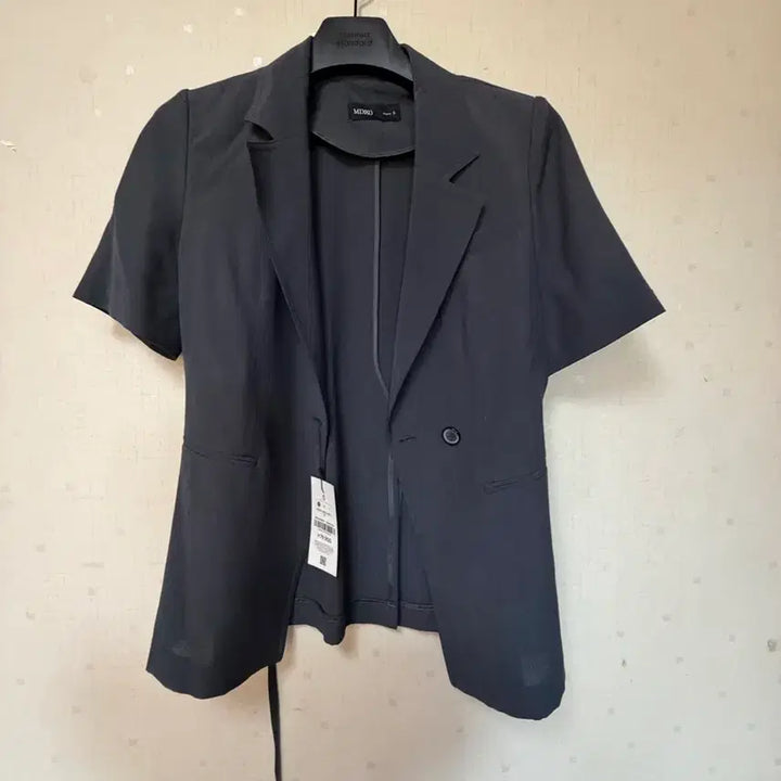 [BUNJANG] MIXXO Short-Sleeve Jacket Charcoal S / MIXXO 반팔 자켓 차콜
