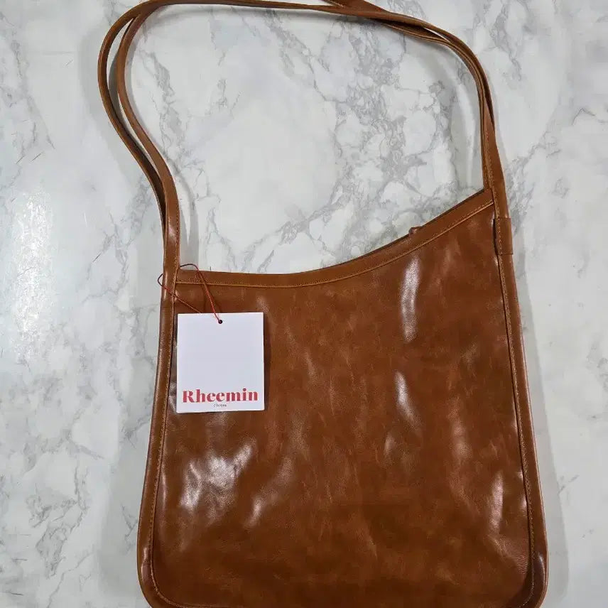 [BUNJANG] LIMI&amp;Co. Vegan Leather Slash Medium Camel Shoulder Bag / (새상품) 리민 비건 래더 슬래시 미디엄 카멜